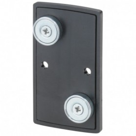 platine mur. p-sangle aimantée NOIR