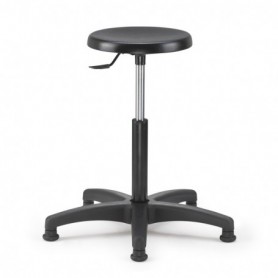 Tabouret d'atelier piétement noir tabouret