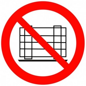 Panneau d'interdiction - NE PAS OBSTRUER