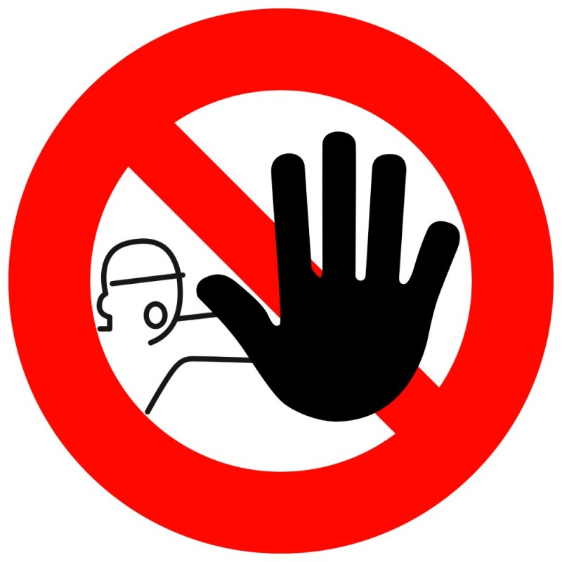 Panneau d'interdiction - INTERDIT DE FRANCHIR LE SIGNAl