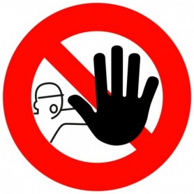Panneau d'interdiction - INTERDIT DE FRANCHIR LE SIGNAl