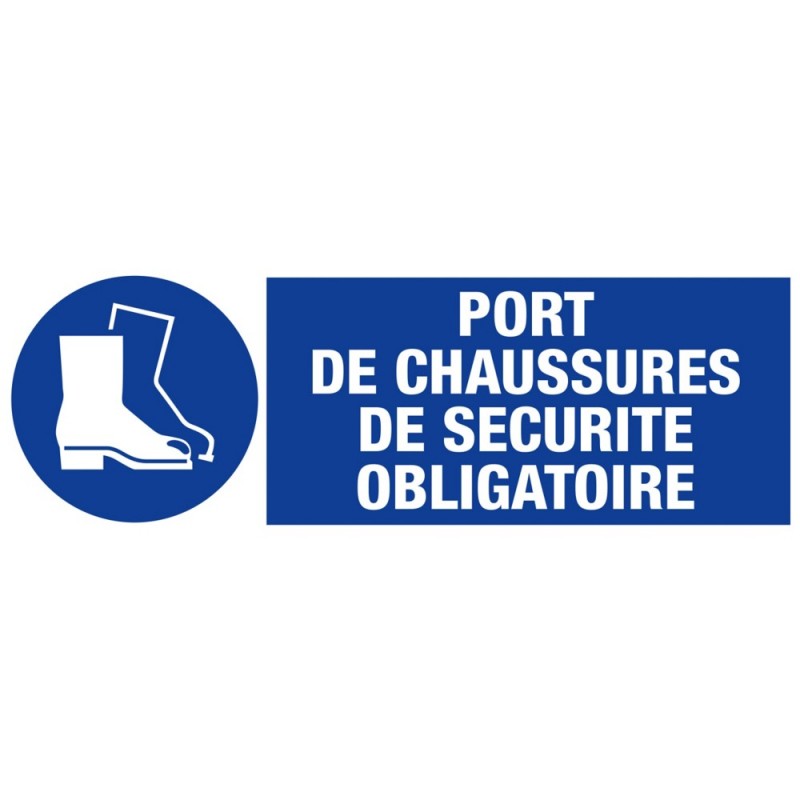 Panneau d'obligation - port de chaussures de sécurité