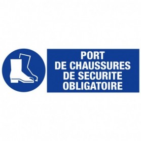 Panneau d'obligation - port de chaussures de sécurité