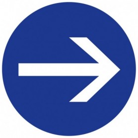 Panneau d'obligation - SENS OBLIGATOIRE