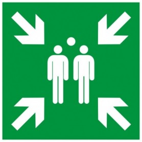 Panneau de secours et d'évacuation - RASSEMBLEMENT