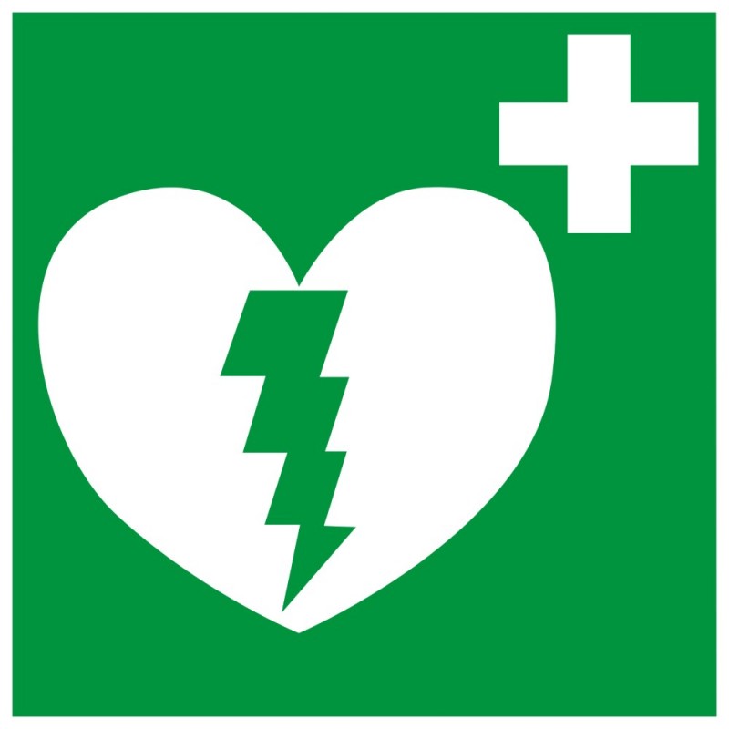 Panneau de secours et d'évacuation - DÉFIBRILLATEUR AUTOMATIQUE