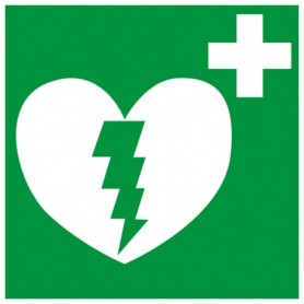 Panneau de secours et d'évacuation - DÉFIBRILLATEUR AUTOMATIQUE