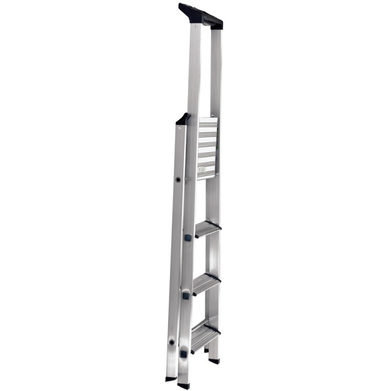 Escabeau compact aluminium marches