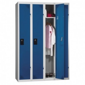 Vestiaire démontable bleu DÉPART - Environnement propre