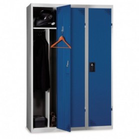 Vestiaire démontable bleu DÉPART - Environnement salissant