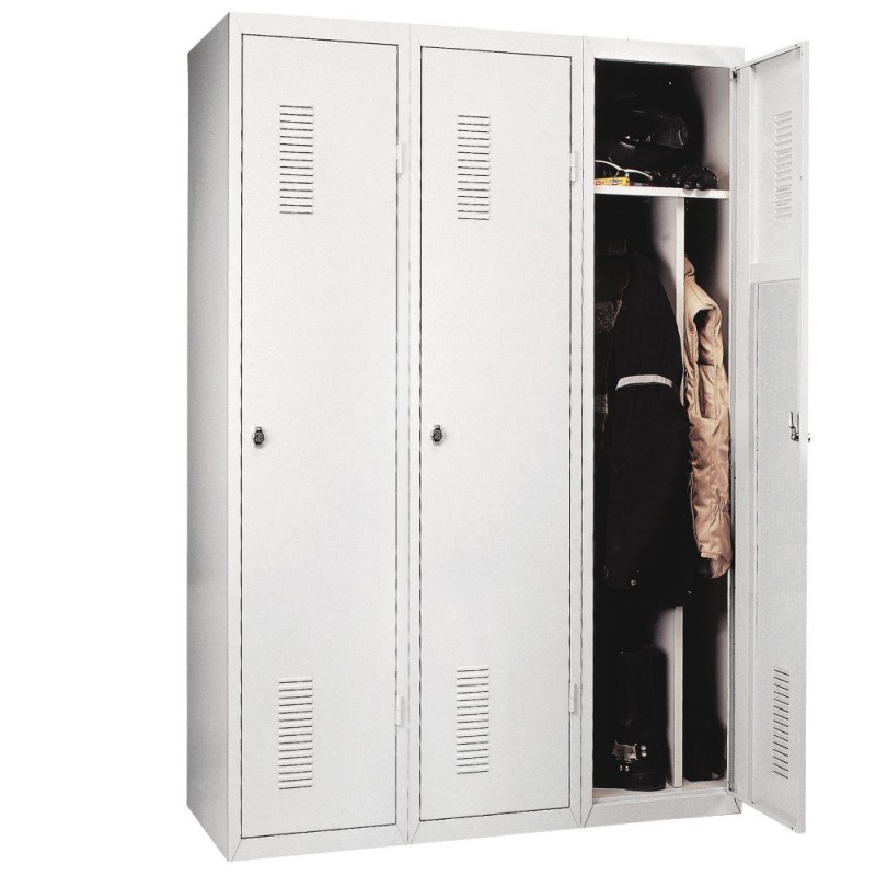 Vestiaire démontable gris DÉPART - Environnement salissant