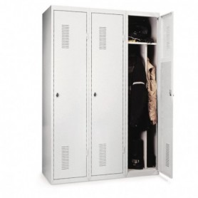 Vestiaire démontable gris DÉPART - Environnement salissant