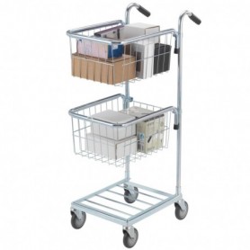 Chariot de préparation de commandes avec paniers 385 x 660 x 1090