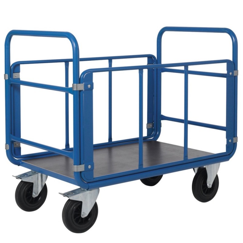 Chariot de manutention tubulaire 500 kg 4 côtés