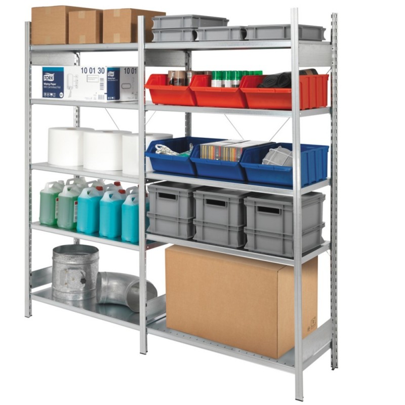 Rayonnage acier galvanisé SUIVANT profondeur 600mm