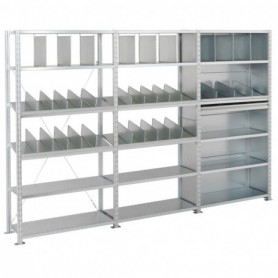 Rayonnage tôlé galvanisé Ad'vance DÉPART profondeur 400mm