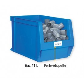Bac à bec plastique grand volume BLEU 600 x 400 x 300mm