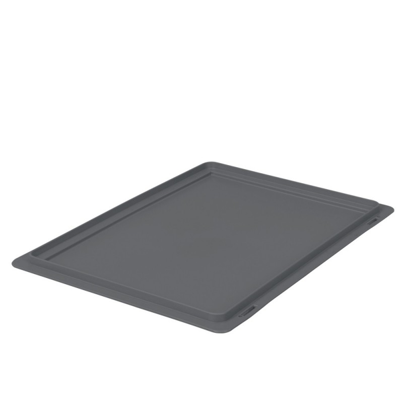 Couvercle pour bac gerbable norme Europe économique 400 x 600 x 15mm