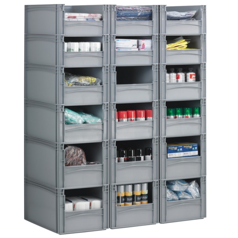 Bac gerbable demi-ouverture norme Europe L