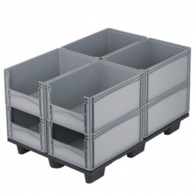 Bac gerbable demi-ouverture norme Europe L