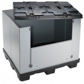 Caisse-palette plastique pliable L