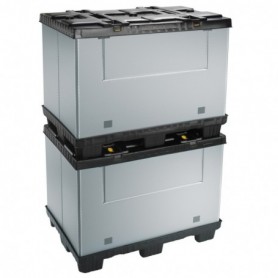 Caisse-palette plastique pliable L