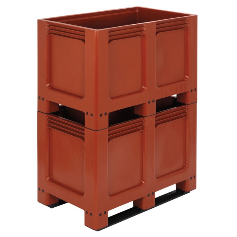 Caisse-palette plastique Géobox 2 semelles L