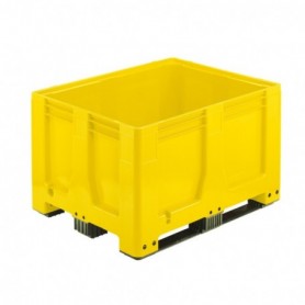 Caisse-palette plastique couleur JAUNE