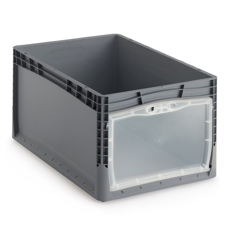 Bac gerbable norme Europe à porte translucide 568 X 368 X 317