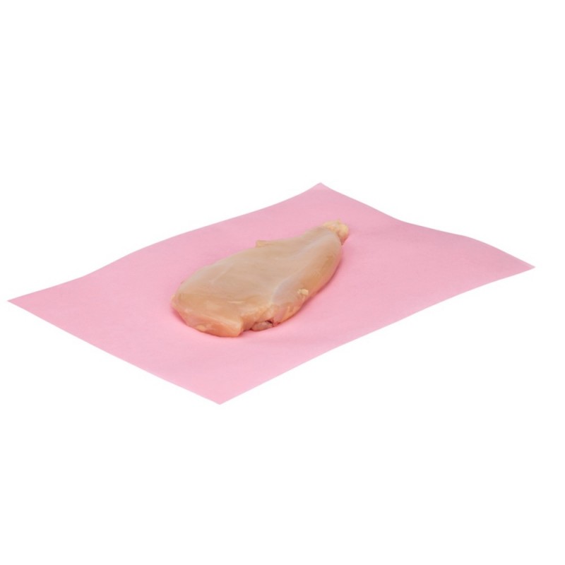 Papier ingraissable 45 g-m² rose en format format 65 x 100cm