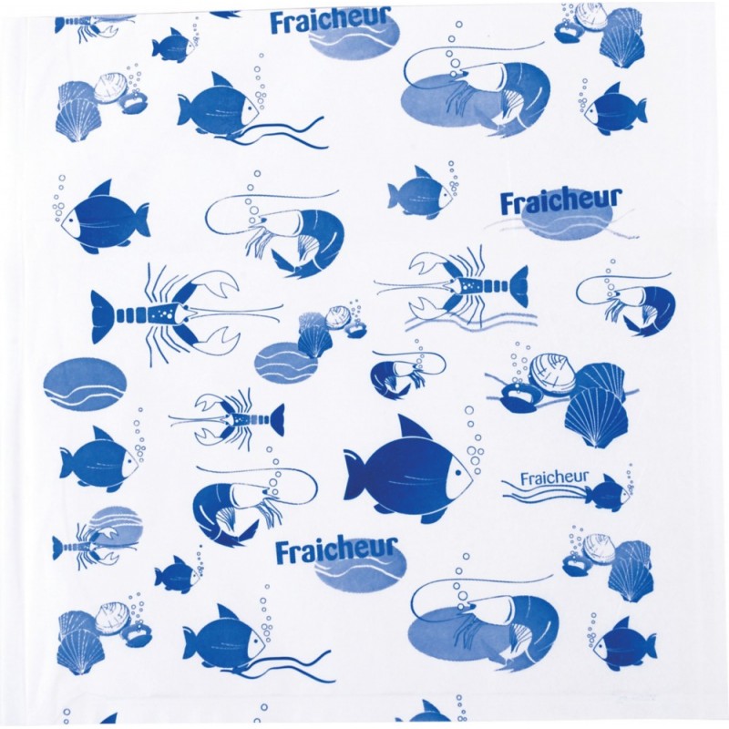 Pochette papier + polyéthylène imprimée à fermeture adhésive 250 x 250mm