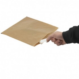 Pochette fraîcheur en kraft brun à fermeture adhésive 250 x 250