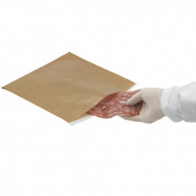 Pochette fraîcheur en kraft brun à fermeture adhésive 250 x 250