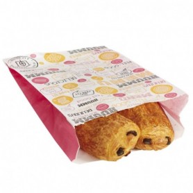 Sac viennoiserie décoré 18 X 28 X 7cm