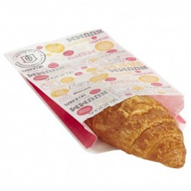 Sac viennoiserie décoré 18 X 35 X 7cm