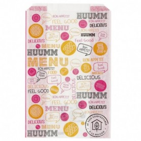 Sac viennoiserie décoré 14 X 21 X 7cm