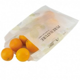 Sachet liassé en papier cristal BLANC SEMI TRANSPARENT