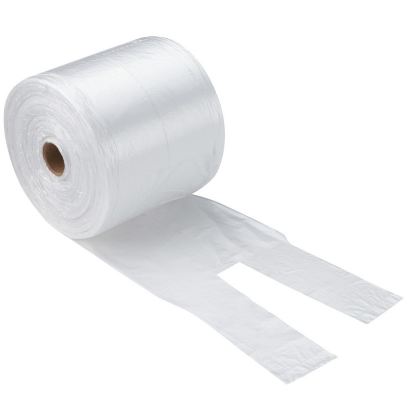 Sac bretelle biosourcé en rouleau prédécoupé pliage en C 22 x 50 x 12cm