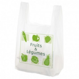 Sac bretelle 50 µ liassé impression métier FRUITS & LÉGUMES