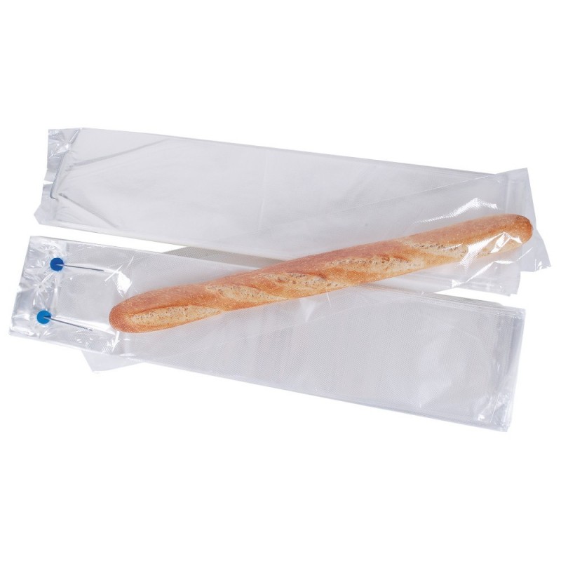 Sac baguette liassé micro-perforé 12-5 x 70 + 3-5cm