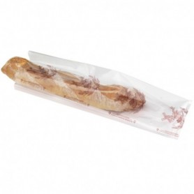Sac à pain liassé macro-perforé MARRON 12 x 45 x 10cm