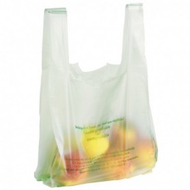 Sac bretelle biodégradable 26 x 45 x 12 TRANSLUCIDE