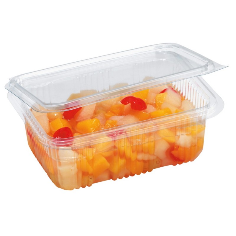 Boîte rectangulaire à couvercle charnière 500cc