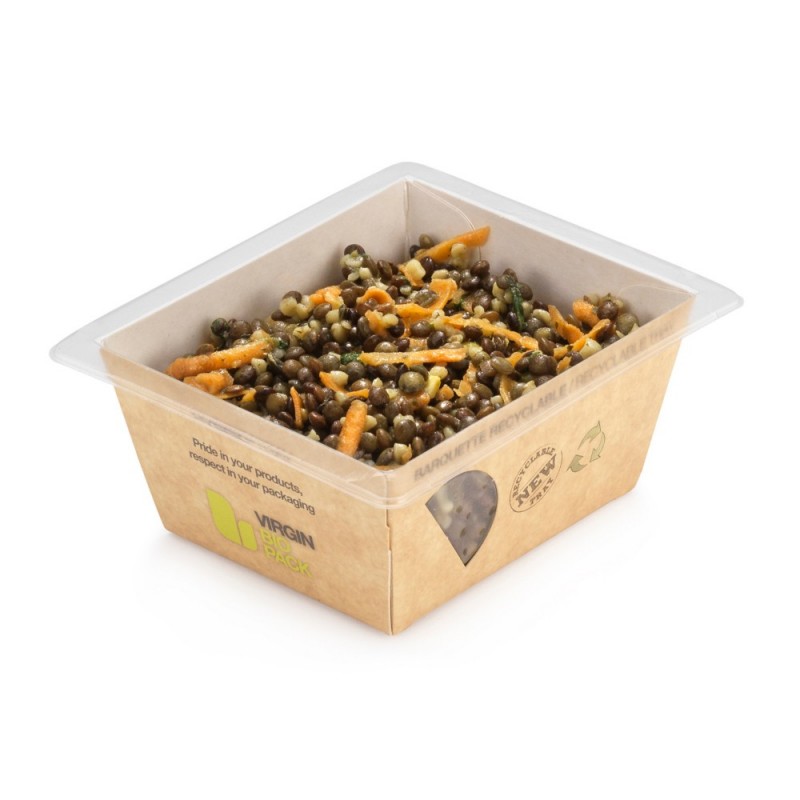 Barquette carton operculable hybride 392