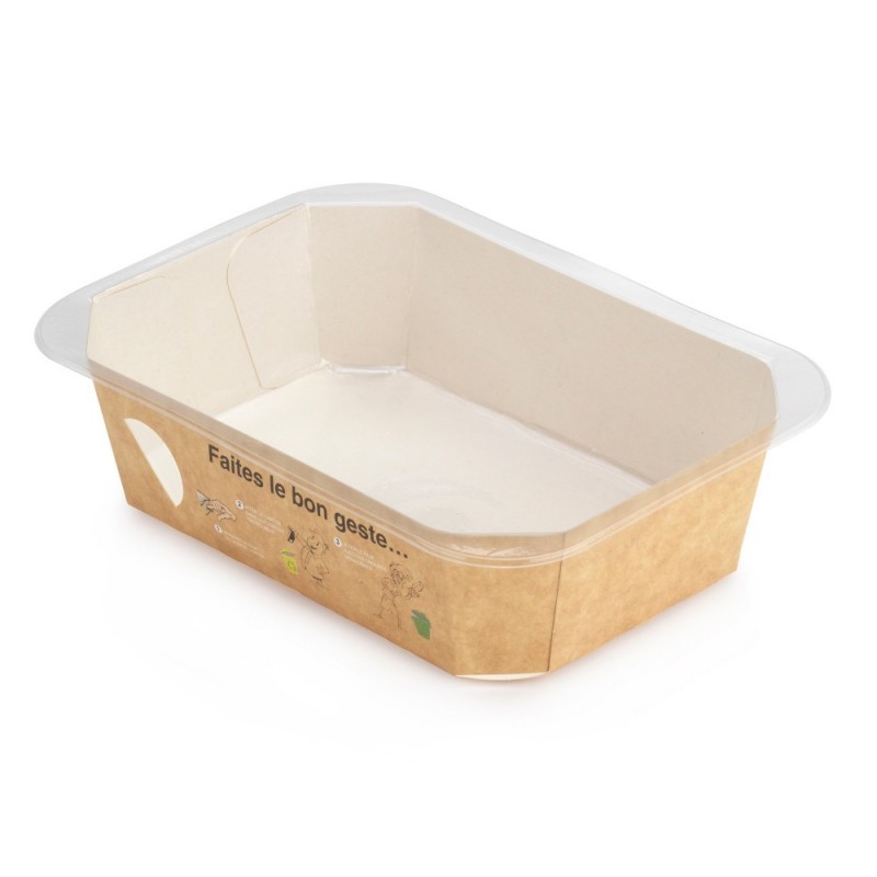 Barquette carton operculable hybride 971