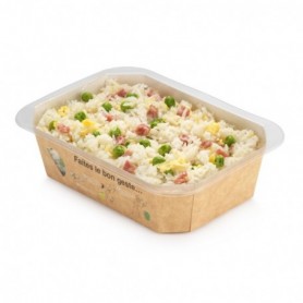 Barquette carton operculable hybride 971