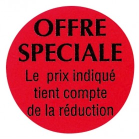 Etiquette adhésive - OFFRE SPÉCIALE RONDE