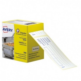 Étiquette de traçabilité alimentaire pré-imprimée AVERY® SUIVI VALIDITÉ PRODUIT