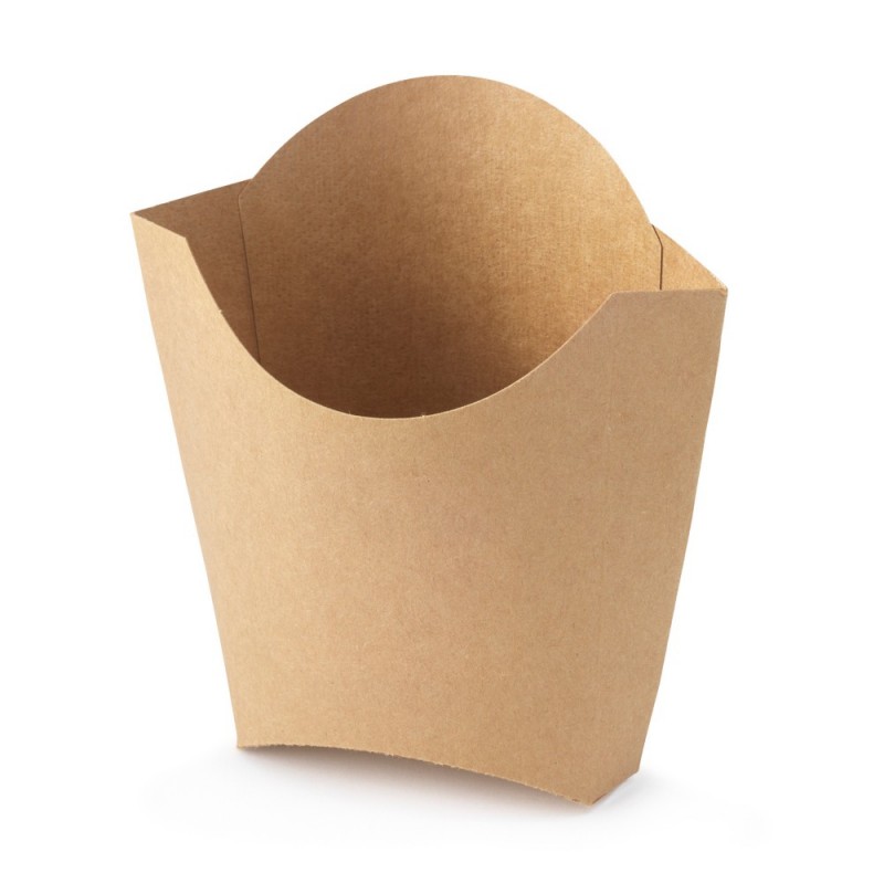 Étui à frites kraft 77-105 X 40 X 105-130mm