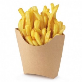 Étui à frites kraft 77-105 X 40 X 105-130mm